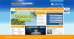 Desktop Screenshot of goldiumcruceros.com